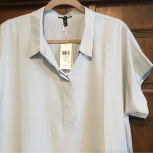 Light blue dress with side pockets